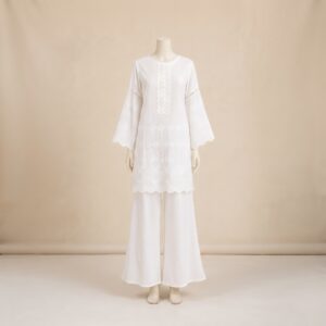 White Whisper Chikankari Lawn 2-Piece